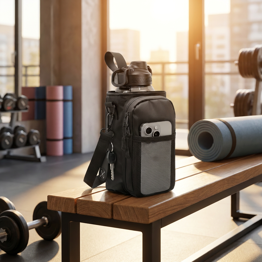 MagGrip™ | Bolsa Deportiva Sling con Portabotellas Magnético
